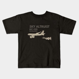 KC-135 Airplane Refueling F-15 Kids T-Shirt